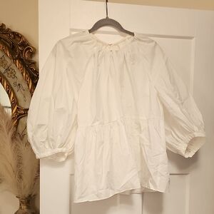 Babydoll White Women's Top Blouse